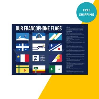 Affiche Nos Drapeaux Francophones